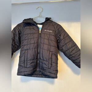 Columbia Youth Hooded Puff Jacket Black XXS (4-6) Kids